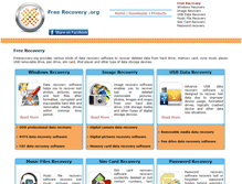 Tablet Screenshot of freerecovery.org